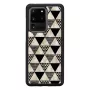 Hoes iKins voor Samsung Galaxy S20 Ultra — piramidepatroon, zwart