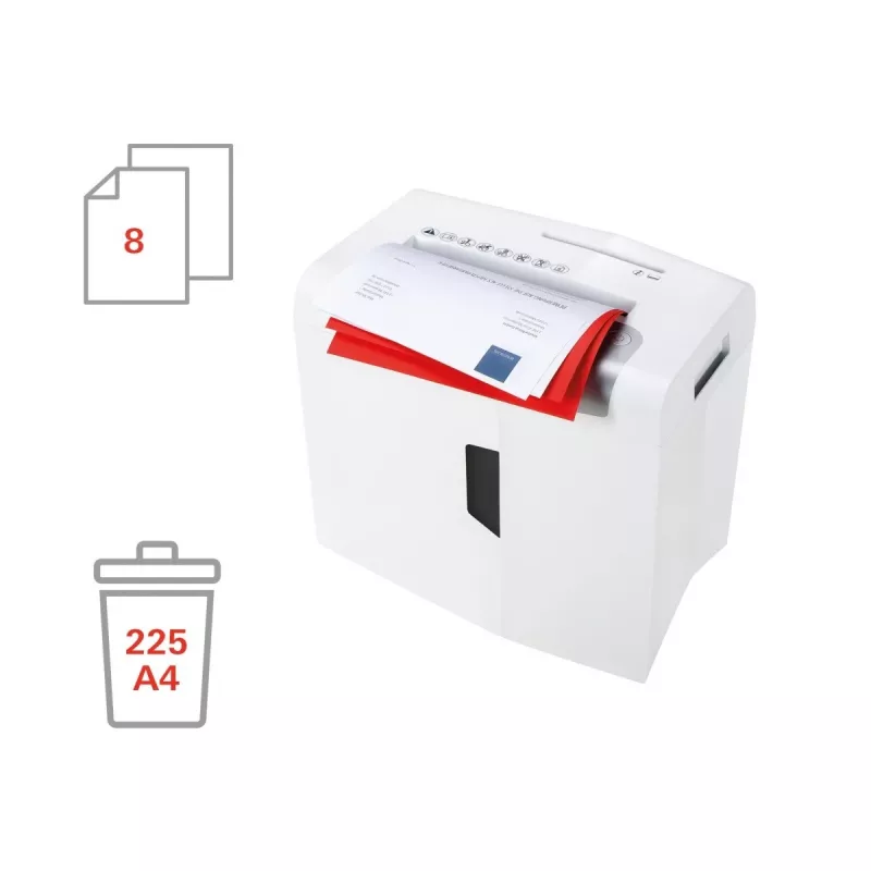 HSM shredstar X8 papiervernietiger, 4,5 x 30 mm + apart CD-snijmechanisme