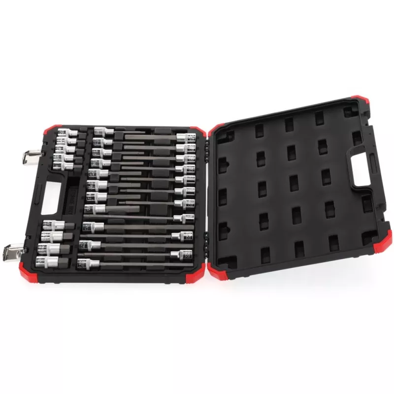 Dopsleutelset Gedore R68003030 — 1/2 inch aandrijving, 30-delige schroevendraaier-dopsleutel- en accessoireset