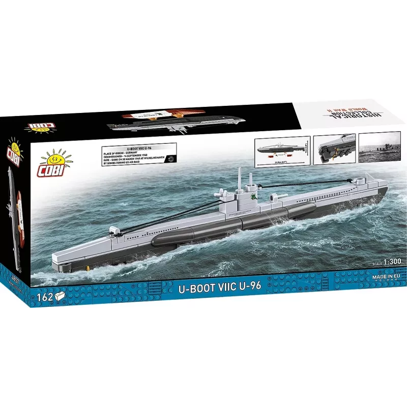 Schaalmodel onderzeeboot Cobi Type VIIC 1:300, bouwpakket 4857