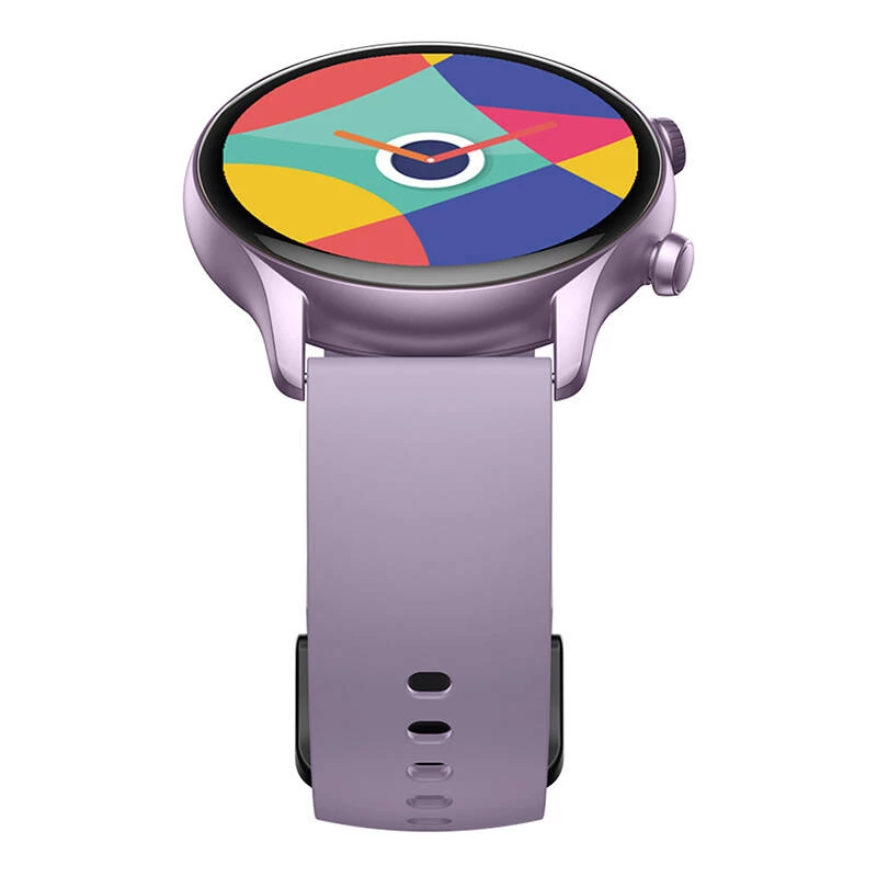 Smartwatch Zeblaze Btalk 3 Plus – 1,39 inch (3,53 cm) IPS 360×360 px, touchscreen, siliconen band, paars