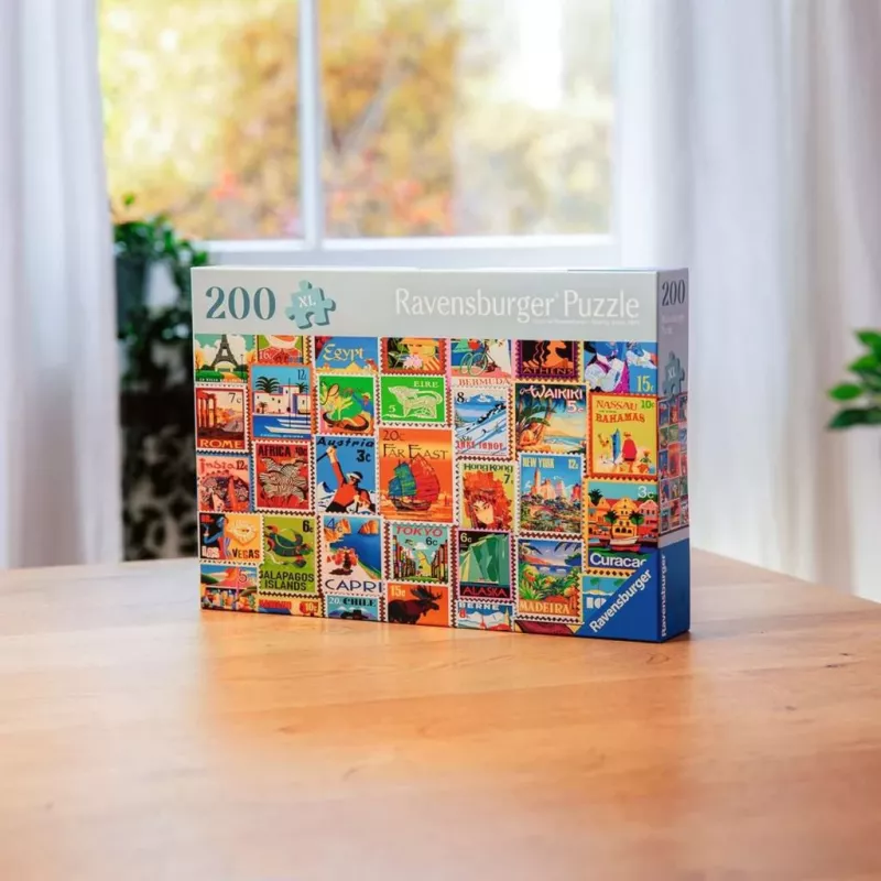 Puzzel Ravensburger Feel Well & Puzzle – Postzegels, 200 stukjes