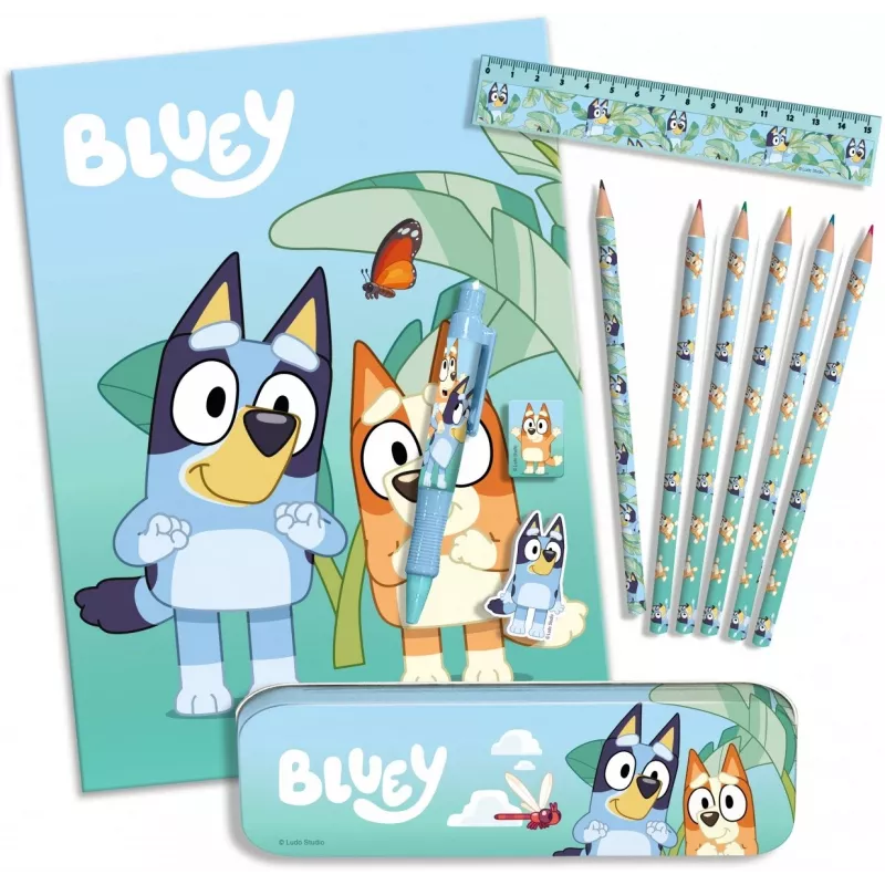 Schrijfwarenset 12-delig Bluey