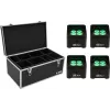 LED-travellicht-set EUROLITE TL-4 4x met transportcase
