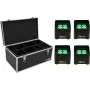 LED-travellicht-set EUROLITE TL-4 4x met transportcase
