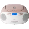 Radiowekker Reflexion RCR2260 wit roze — compacte nachtkastradiowekker