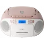 Reflexion RCR2260 draagbare cd-speler (boombox), wit/roze