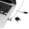 LogiLink NBS009 beveiligingskabel met sleutelslot voor notebook, 1,8 m, T-bar, 1,5 cm, 2 sleutels, slim, zilver