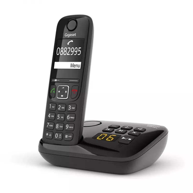 Gigaset AS690A analoge/DECT-telefoon nummerherkenning zwart