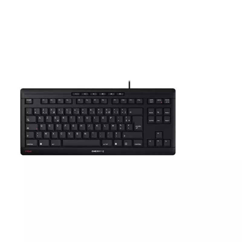 CHERRY STREAM TKL toetsenbord USB AZERTY Frans zwart bedraad 94 toetsen