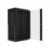 Wandkast LANBERG WF01-6422-10B, 22U, 19 inch, 600x450x1085 mm, staal, zwart