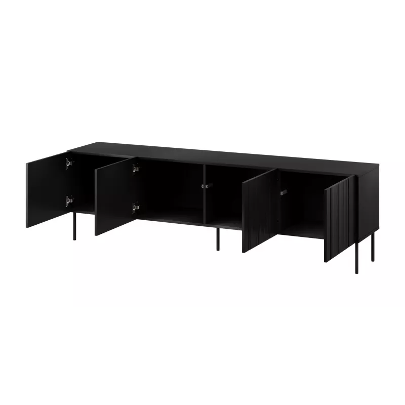 Cama RTV-meubel ISLA 200x40x60 mat zwart