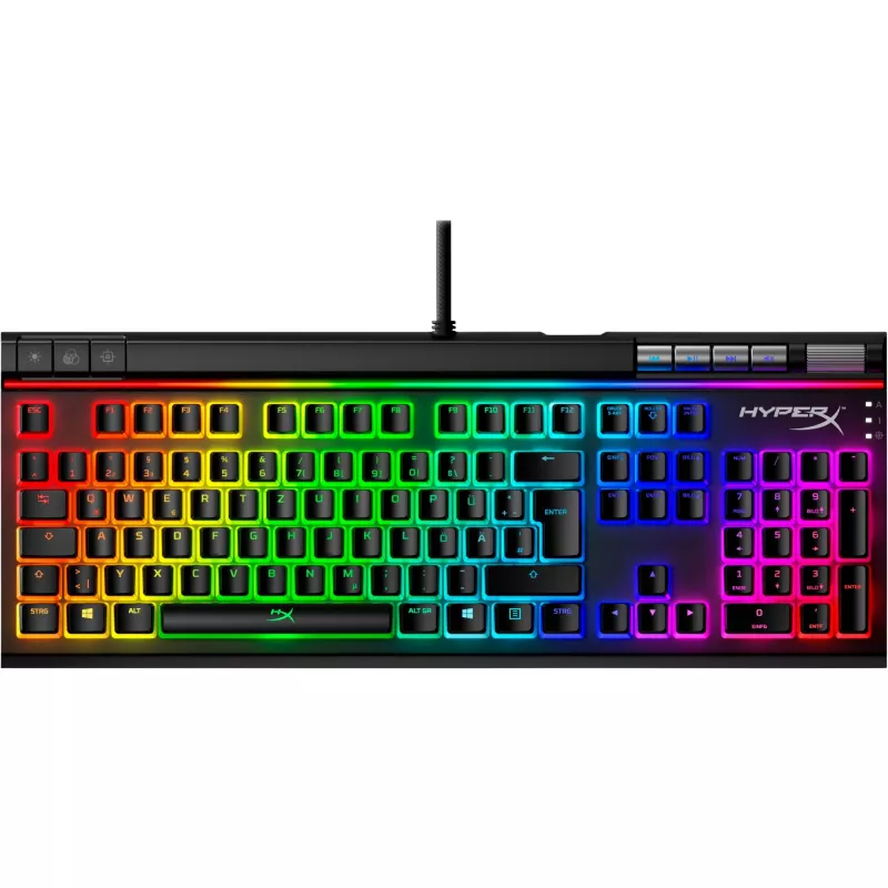 HyperX Pudding Keycaps – volledige toetsenset – ABS – zwart (DE-layout) – toetsenbord-keycaps – ABS – zwart