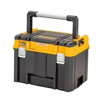 Gereedschapskist DeWalt DWST83343-1 — aluminium/kunststof, waterdicht, klapdeksel, afsluitbaar, 1 vak, 440×333×323 mm