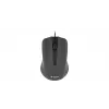 USB-kabelmuis, 3 knoppen, rubberachtig oppervlak, 1000 DPI
