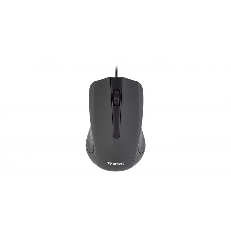 USB-kabelmuis, 3 knoppen, rubberachtig oppervlak, 1000 DPI