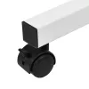 Maclean mobiele bureau-/laptopstandaard, wit, hoogteverstelling 59-89 cm, max. 30 kg, MC-121 W