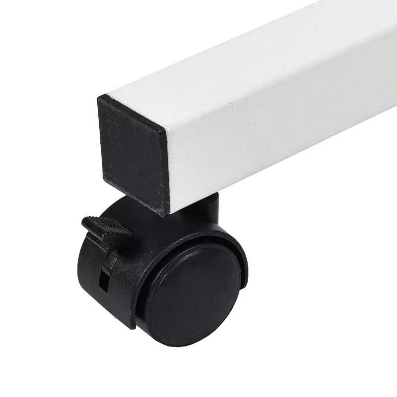 Maclean mobiele bureau-/laptopstandaard, wit, hoogteverstelling 59-89 cm, max. 30 kg, MC-121 W