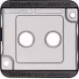 Merten 294660 afdekraam/blende zilver (294660)