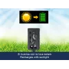 Beper P207ILO101 zonne-energie tuinlamp met grondpen, 12 led vlameffect, IP44, zwart