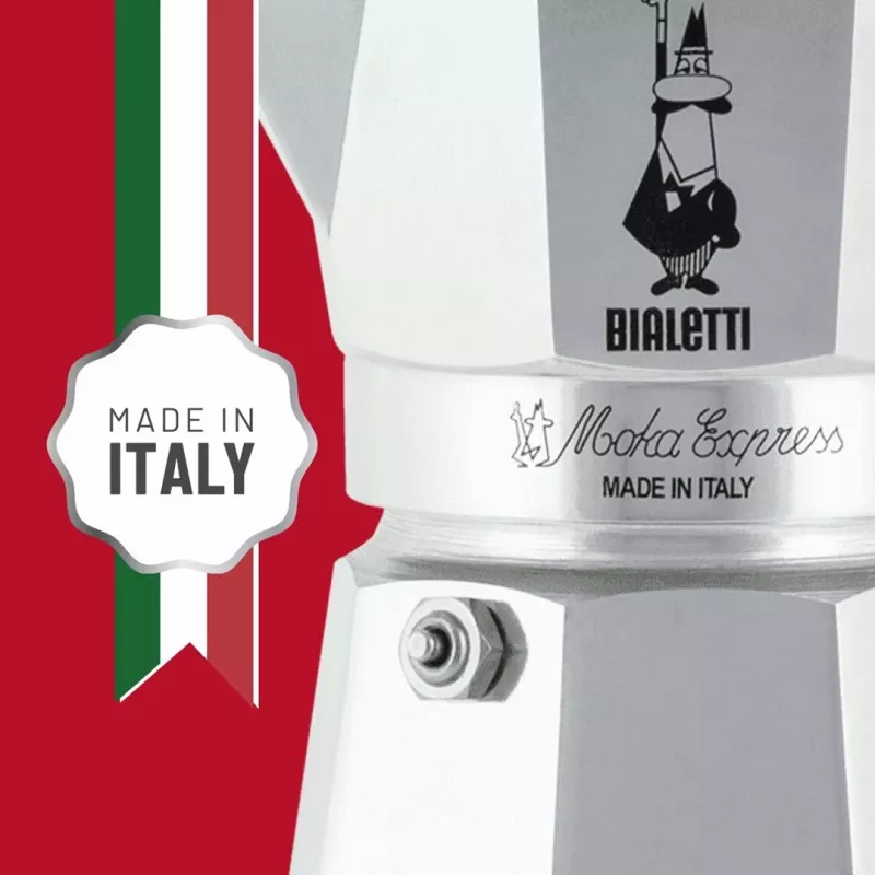 Bialetti Moka Express mokakan 0,06 L aluminium, zwart