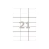 Avery - etiketten - wit - 42,3 x 70 mm, 2100 etiketten (100 vel x 21) (3652)