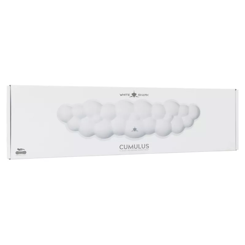 White Shark KP-012 Cumulus Cloudy polssteun voor toetsenbord, wit
