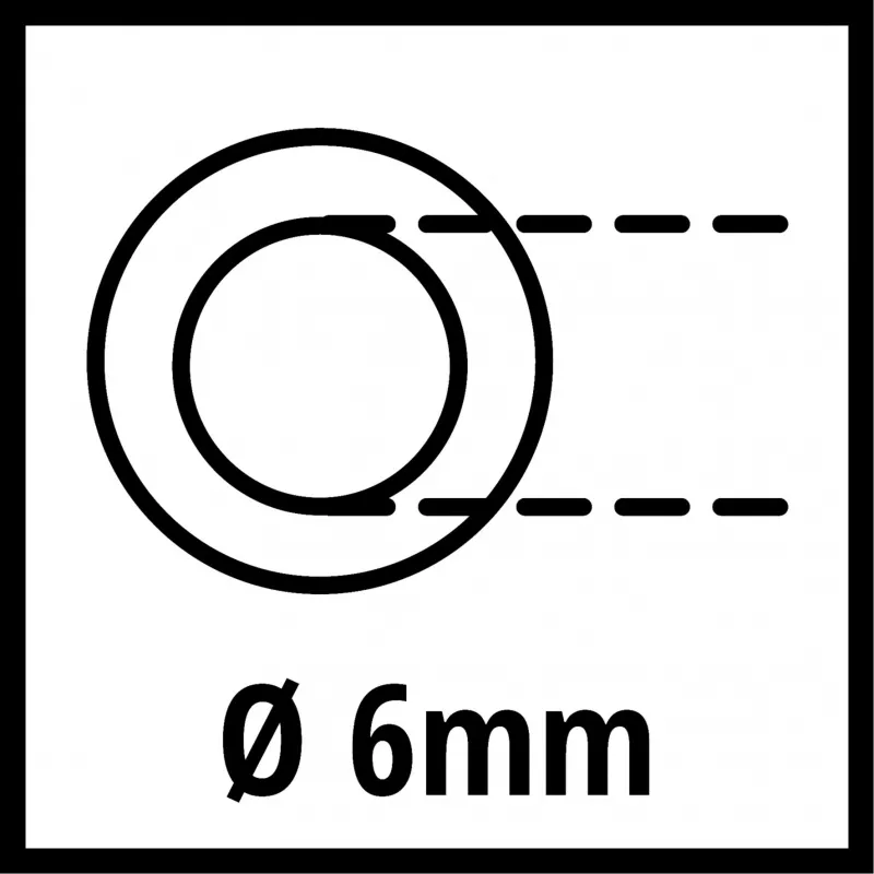 Gevlochten slang 4138100, persluchtslang wit, 10 meter
