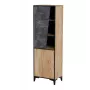 Rek cama meble OVO 2D boekenkast 50×38×182,5 cm eiken/beton