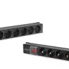 Qoltec aluminium PDU voor RACK | 16A | 16 x Schuko | verticaal | 1,8 m