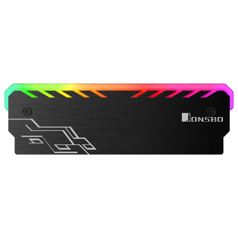 RAM-koeler Jonsbo NC-1 RGB Zwart – actieve geheugenkoeler met RGB-verlichting, low-profile-ontwerp