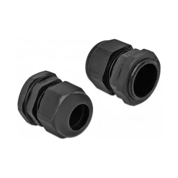 Kabelwartel DeLOCK 60222 zwart kunststof 10 stuks