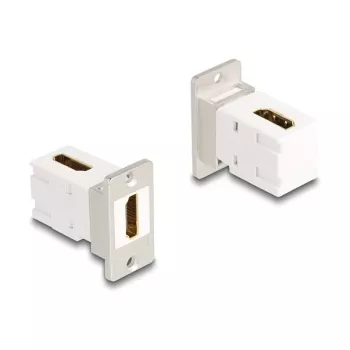 DeLOCK Keystone-module 67167 plat haaks HDMI zilver wit