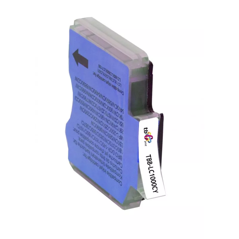 Inkt TBB-LC1000CY (Brother LC1000CY) cyaan 100% nieuw