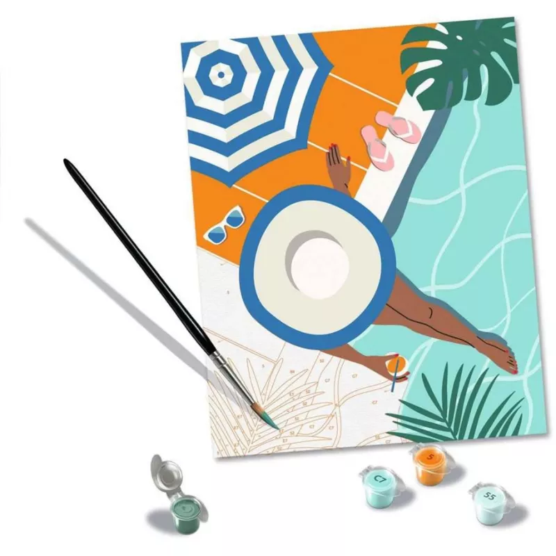 Malset nach Zahlen Ravensburger CreArt – Pool Time (malset, model 25523)