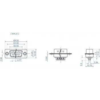 Draadconnector D-Sub 37 pin DeLOCK 66704