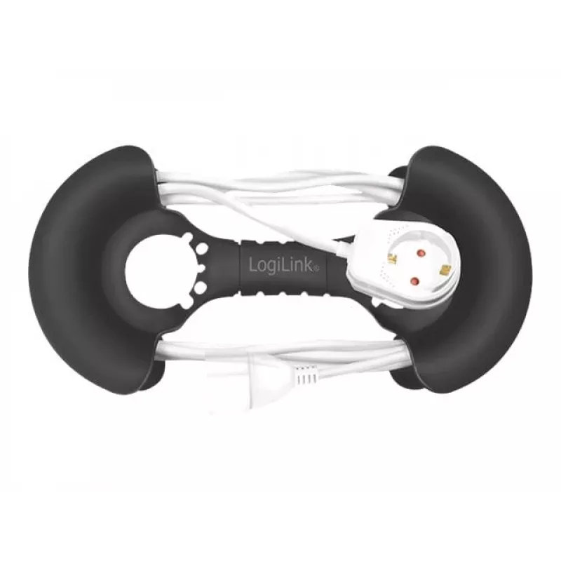 Kabelorganizer LogiLink KAB0068 universeel zwart polypropyleen 1 stuk