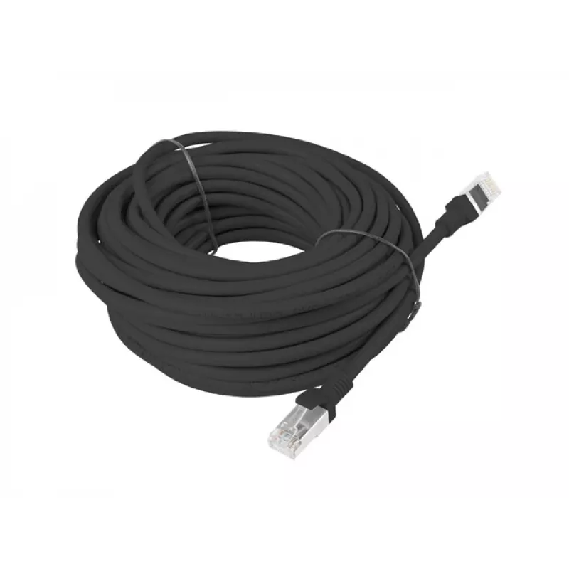 Netwerkkabel LANBERG Cat5e PCU5-10CC-1500-BK RJ-45 naar RJ-45 15 m zwart U/UTP