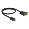 Videokabel-adapter DeLOCK 85651 0,5 m HDMI Type-A DVI zwart