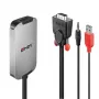 Lindy 38296 VGA-naar-DisplayPort 1.2-converter, VGA + 3,5 mm audio, USB-gevoed, 18 cm, zwart