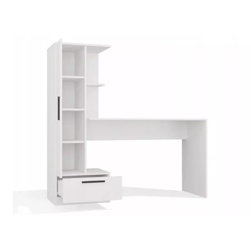 Cosmo bureau + rek set, wit