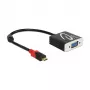 Videokabel-adapter DeLOCK 62994 USB Type-C naar VGA 0,2 m zwart