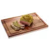 Gefu ENNO snijplank groot met sapgroef, walnoot hout