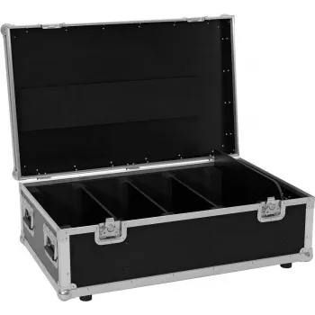 Roadinger flightcase voor 4x LED PMB-4 COB QCL spots, robuuste transportcase
