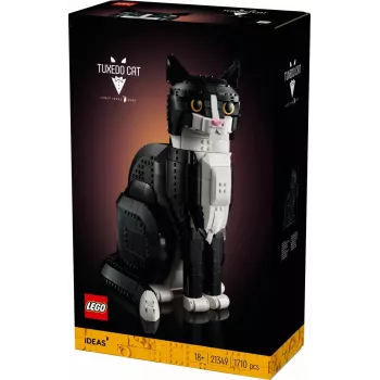 LEGO-set Ideas 21349 Tuxedo Cat bouwset — verzamelbaar steenmodel, showstuk