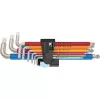 3950/9 Hex-Plus Multicolour Imperial Stainless 1 inbussleutelset (zwart, 9-delig, inch, met houderclip)