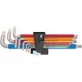 3950/9 Hex-Plus Multicolour Imperial Stainless 1 inbussleutelset (zwart, 9-delig, inch, met houderclip)