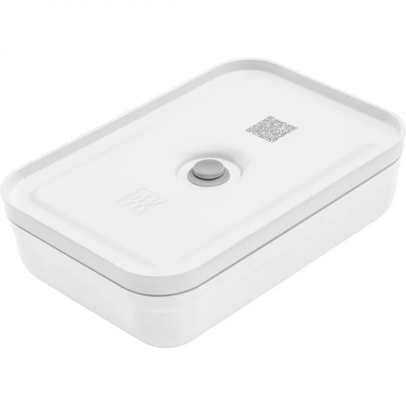 Lunchcontainer ZWILLING FRESH & SAVE 1 l, kunststof met siliconenafdichting, grijs/wit