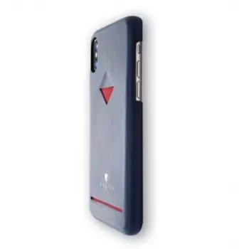 Achterkant met kaartvak VixFox voor iPhone 7/8 Plus – marineblauw, beschermhoes met kaartvak