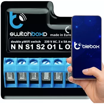 BLEBOX switchboxD - DUBBELE BESCHERMINGSCHAKELAAR 230V